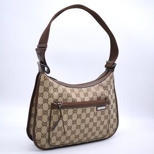 🍓GUCCI GG Canvas Shoulder Bag